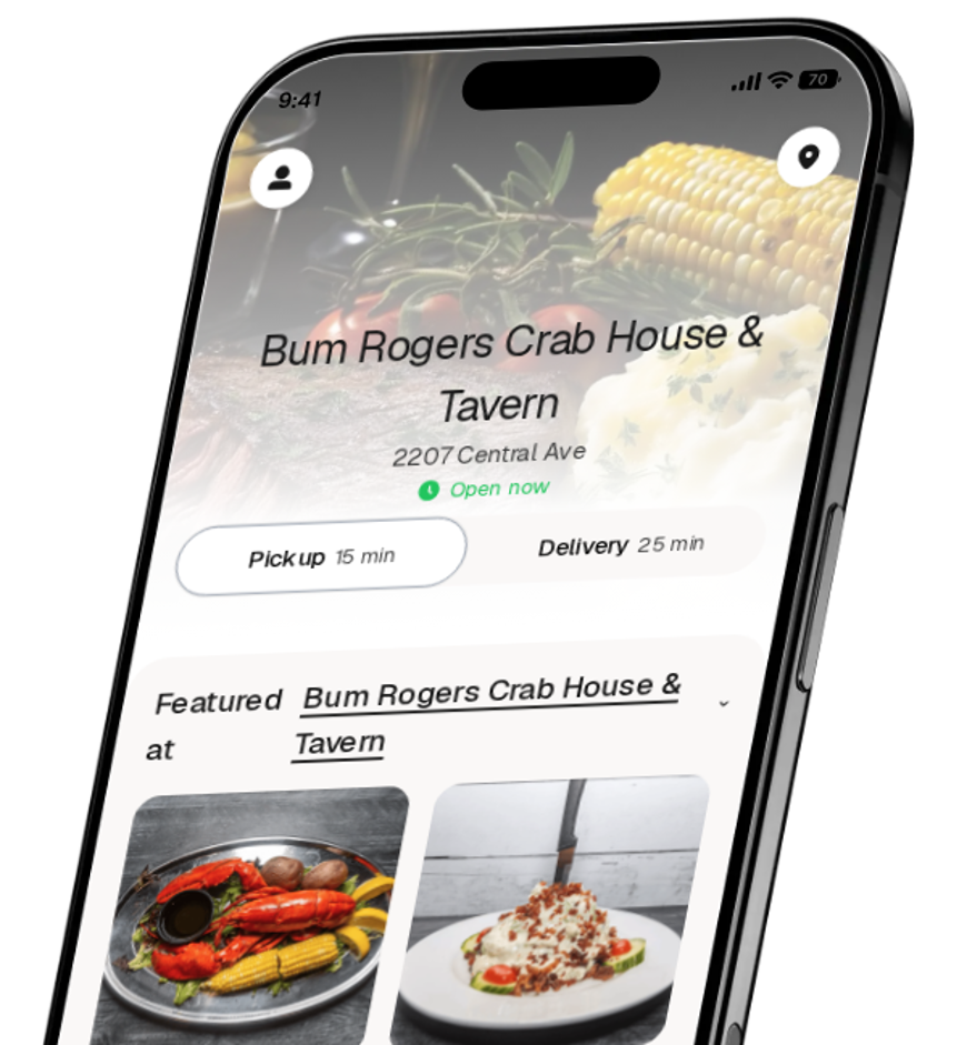 Bum Rogers Crab House & Tavern app preview