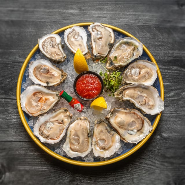 Oysters half shell.